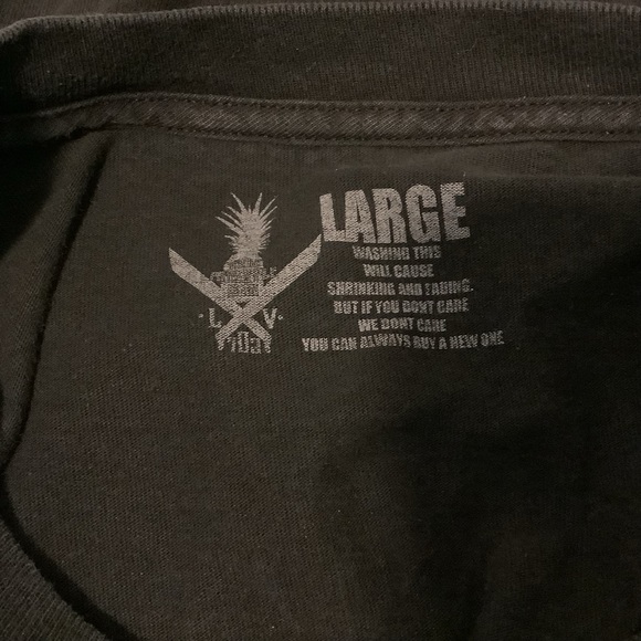 Tee Men’s Aloha Pineapple T-Shirt Size Large Black - Picture 15 of 16